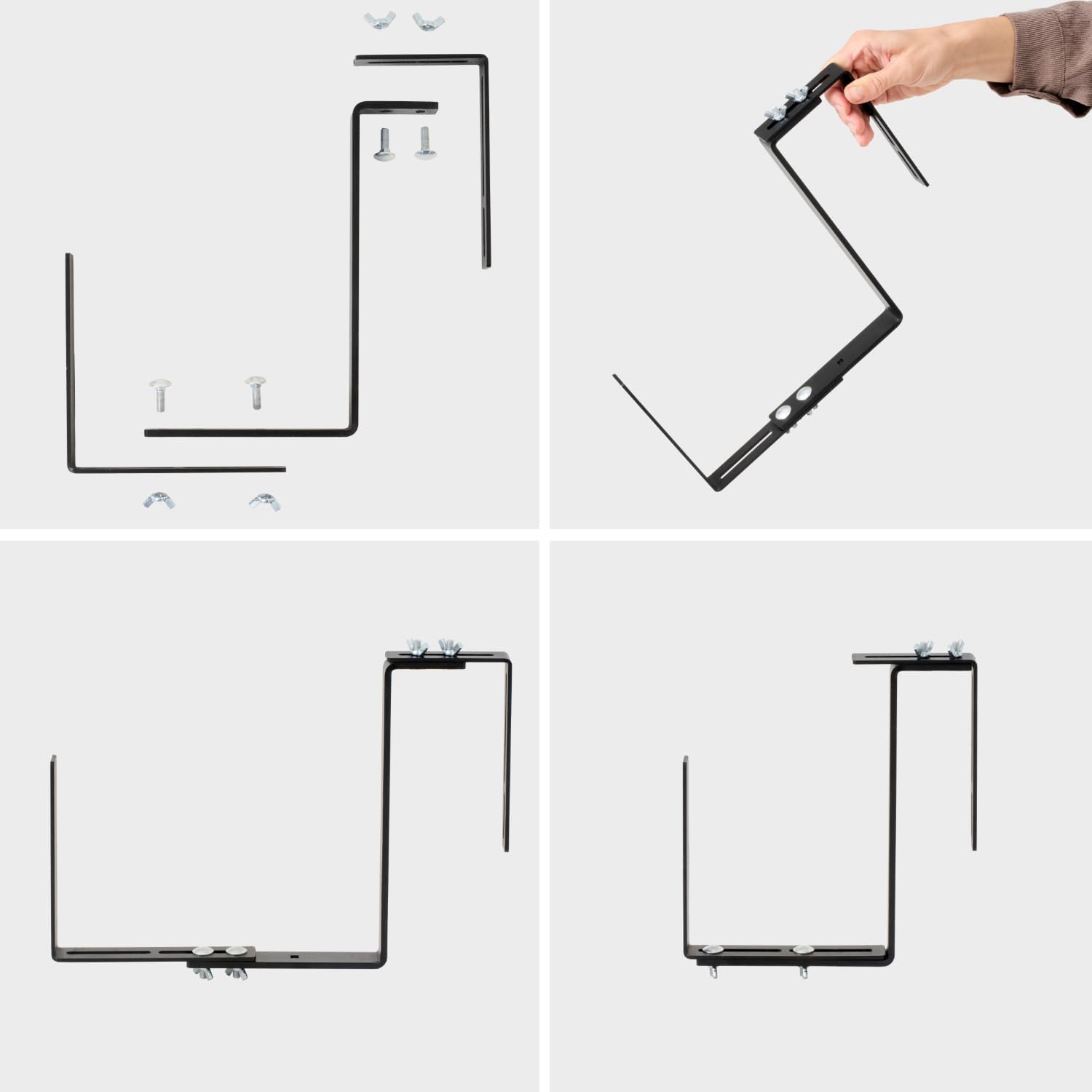 Uchwyty do skrzynek balkonowych – zestaw 2 szt.