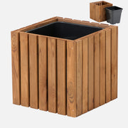 Donica ogrodowa kwadratowa z wkładem plastikowym 1x18l taras balkon ogród