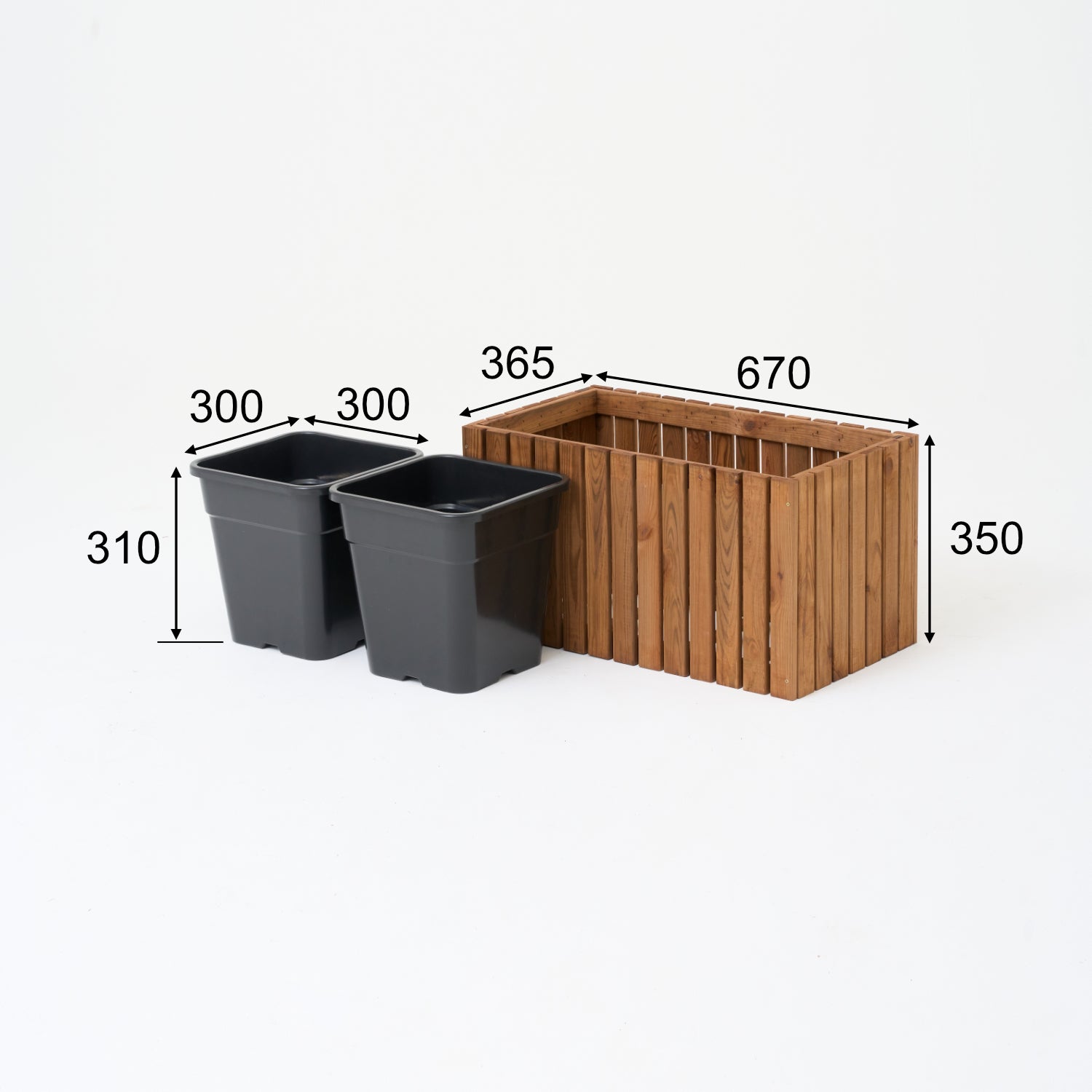 Duża donica ogrodowa prostokątna wkład plastikowy 2x18l taras balkon ogród