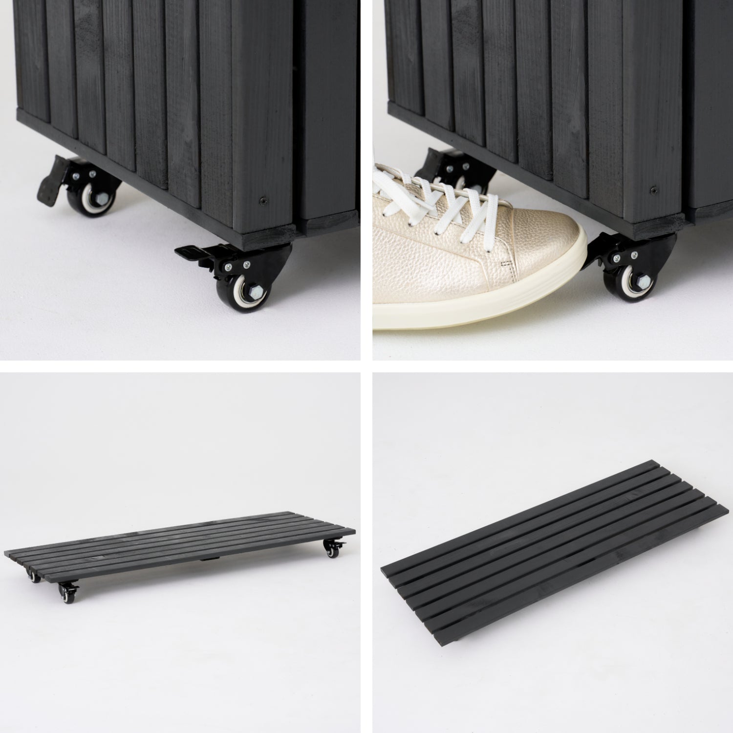 Wiekowózek Podstawka Podest Wózek pod Donicę Doniczkę na Kółkach Antracyt