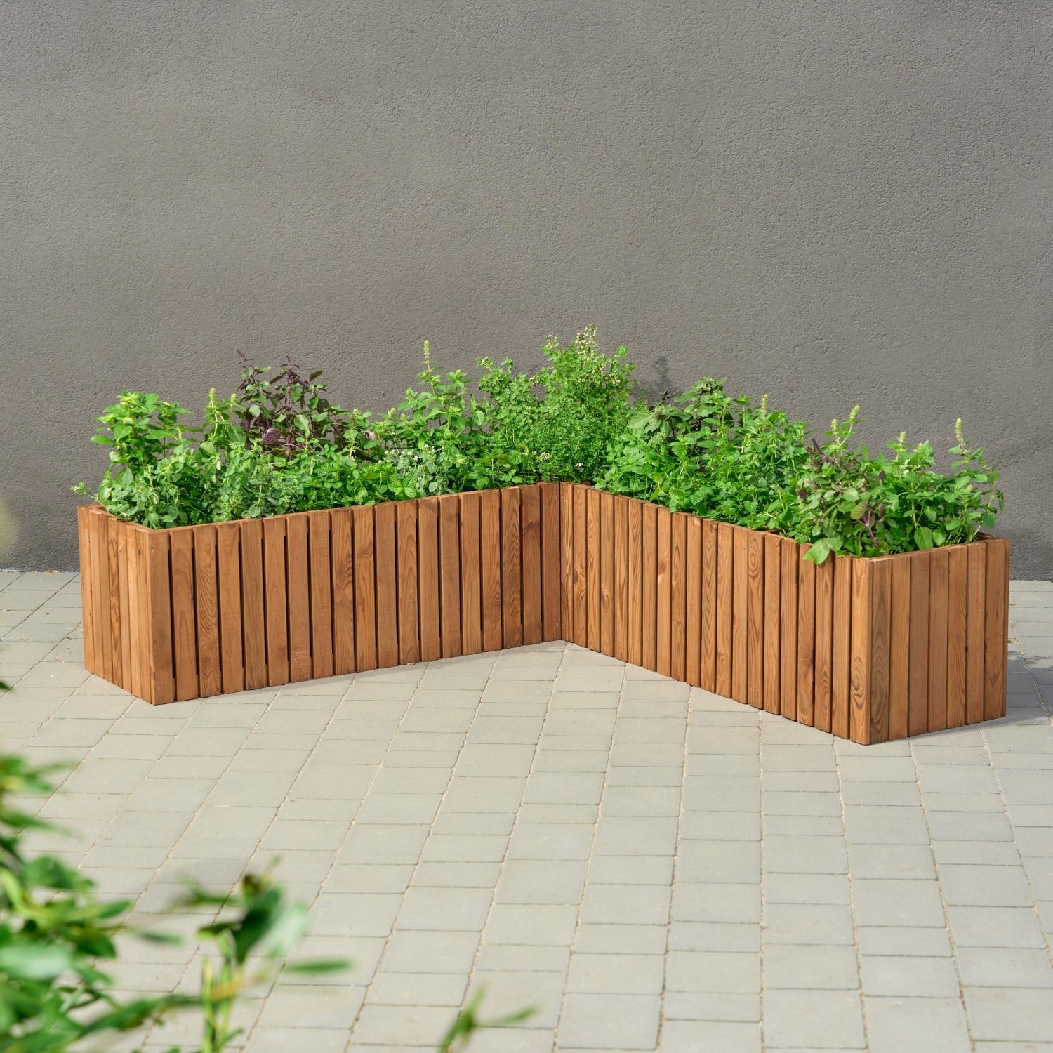 Donica ogrodowa kwadratowa z wkładem plastikowym 1x18l taras balkon ogród