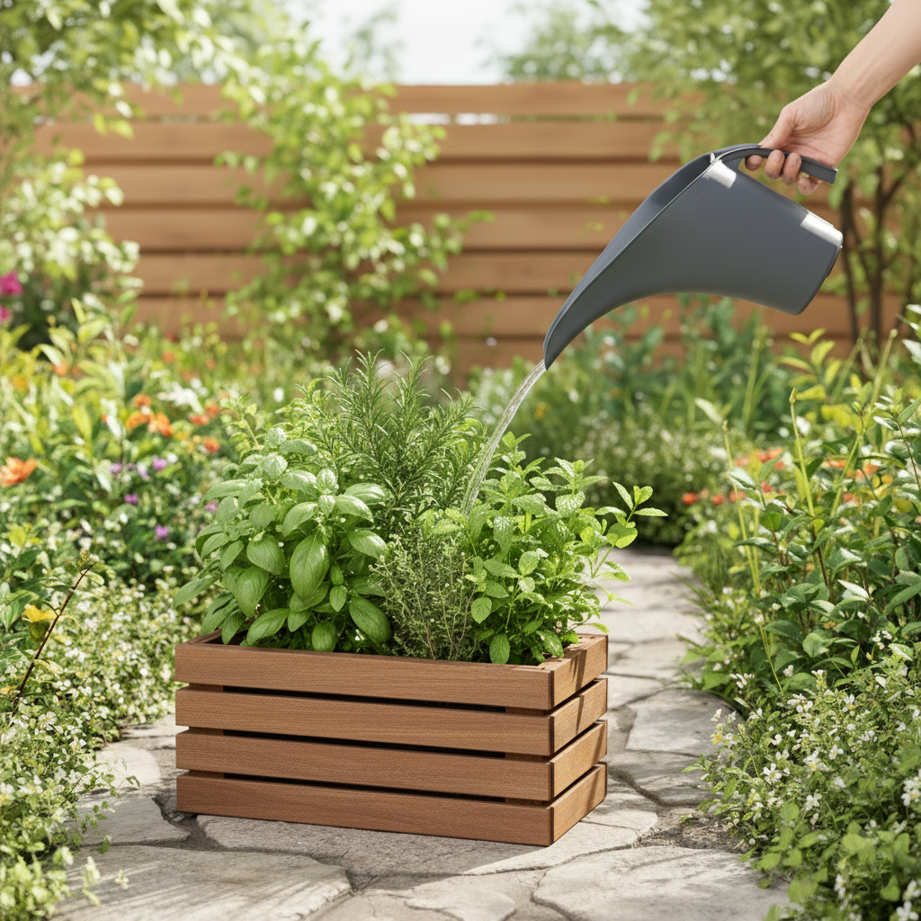 Konewka 2 l antracytowa do podlewania roślin kwiatów ogród taras