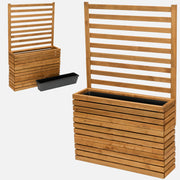 Fioriera da balcone stretta con traliccio e inserto