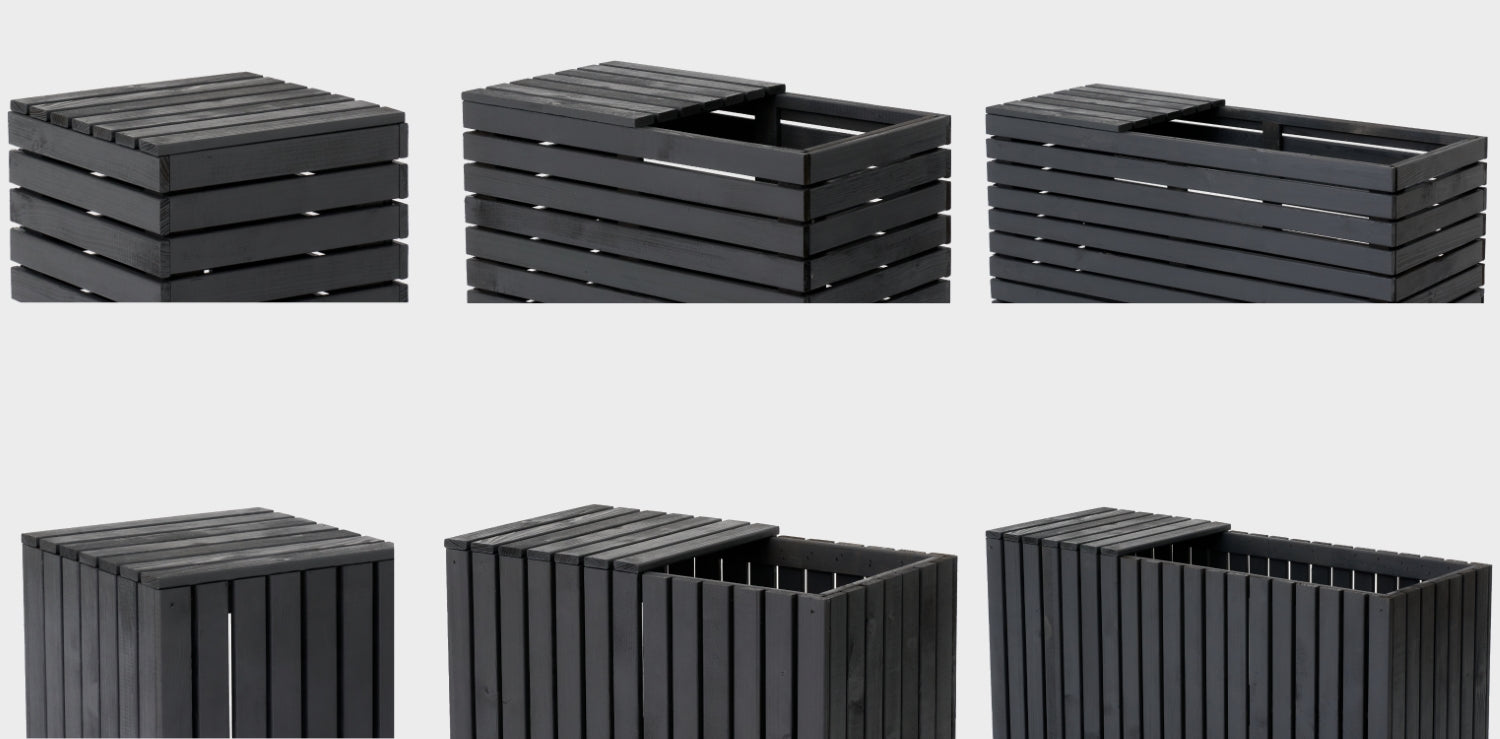 Wiekowózek Podstawka Podest Wózek pod Donicę Doniczkę na Kółkach Antracyt