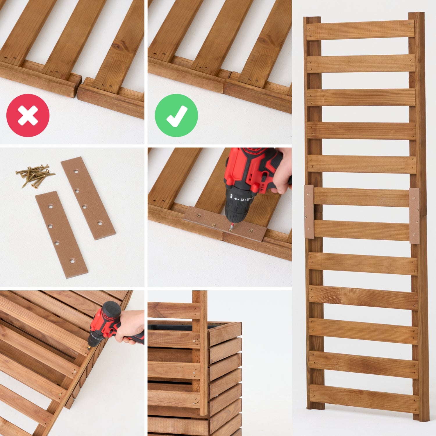 Modulaire houten pergola 98 x h50 cm