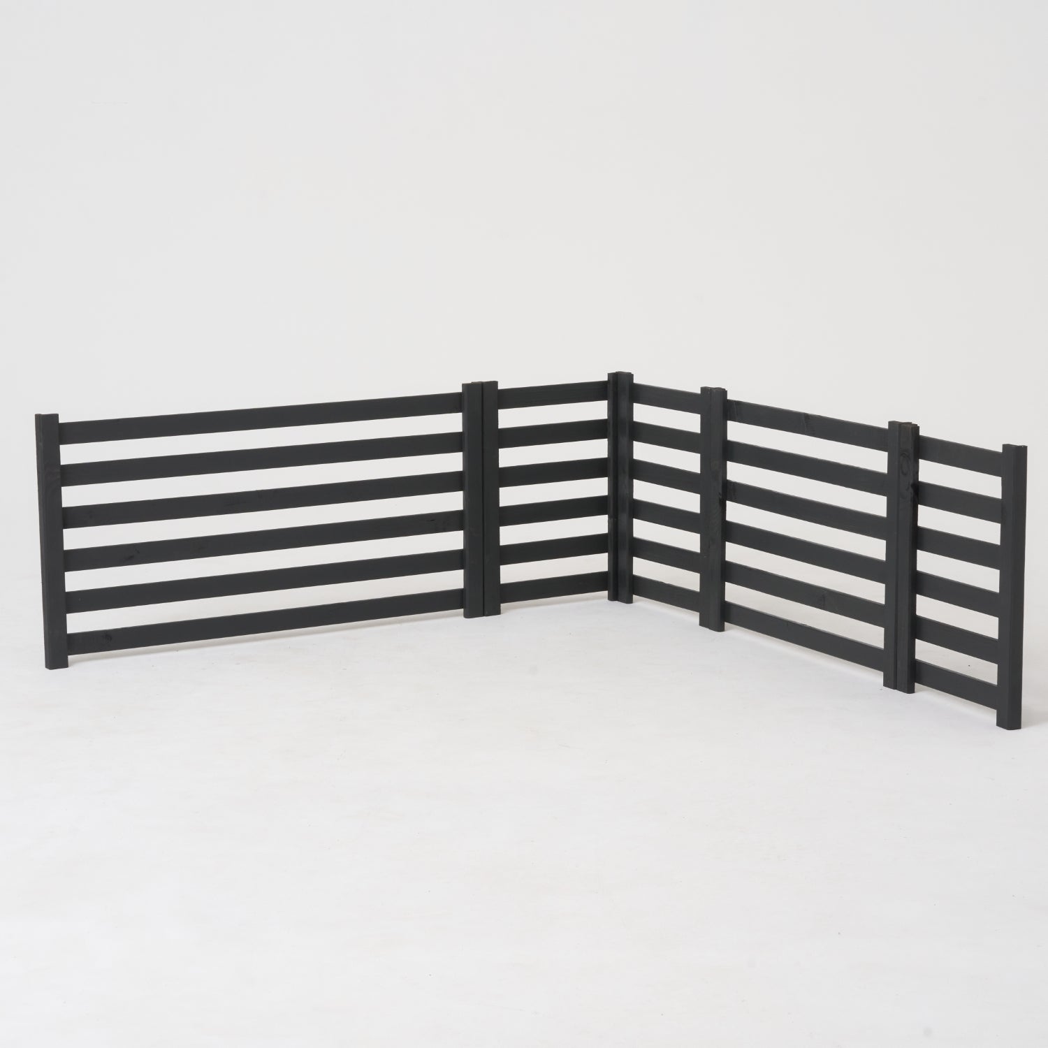 Pérgola modular de madera antracita 36,5 x h50 cm